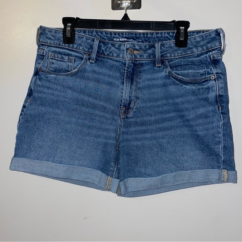 Old Navy Women's Blue Denim Cuffed Shorts